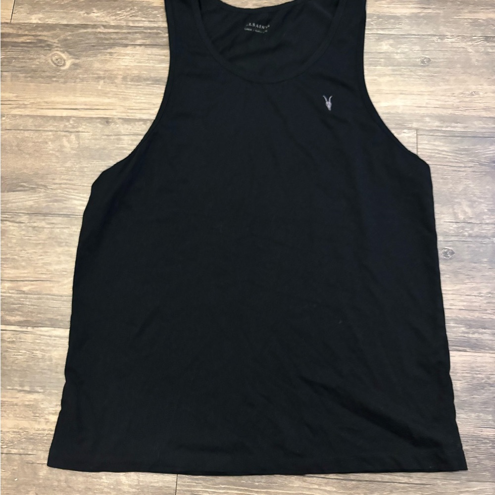 All Saints Men's Black Tank Top